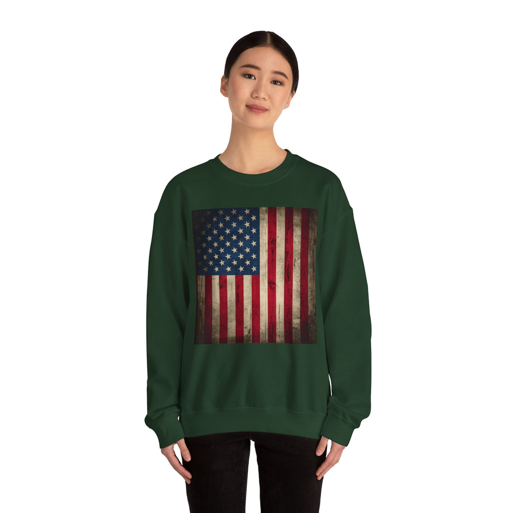 Vintage American Flag Unisex Sweatshirt
