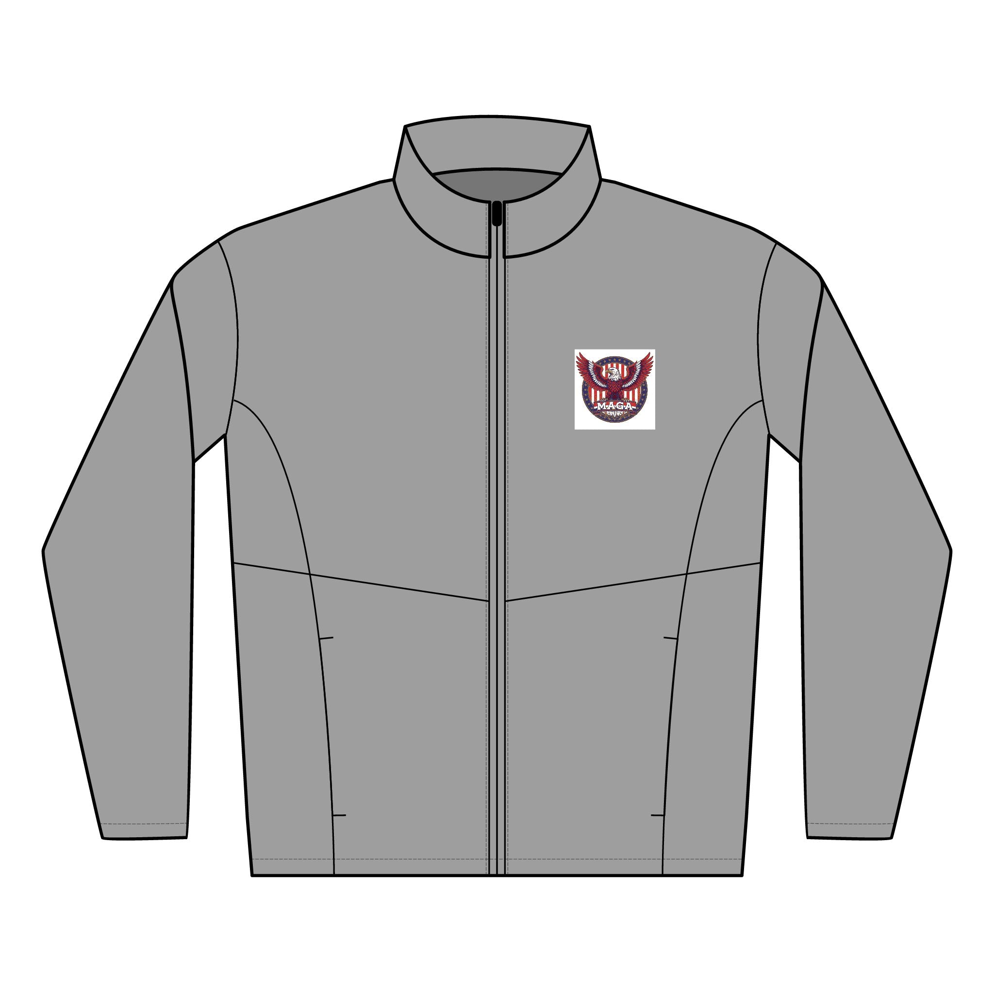 Men's Embroidered Soft Shell Jacket – MAGA Big Eagle Logo