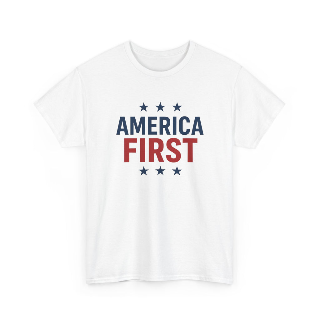 T-Shirt — "America First" Patriotic Graphic Tee