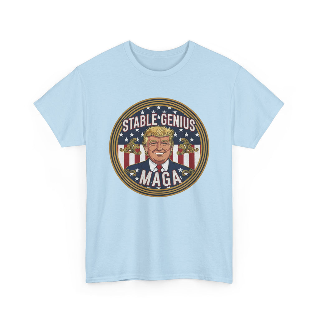 Unisex Heavy Cotton Tee--"Stable Genuis MAGA"