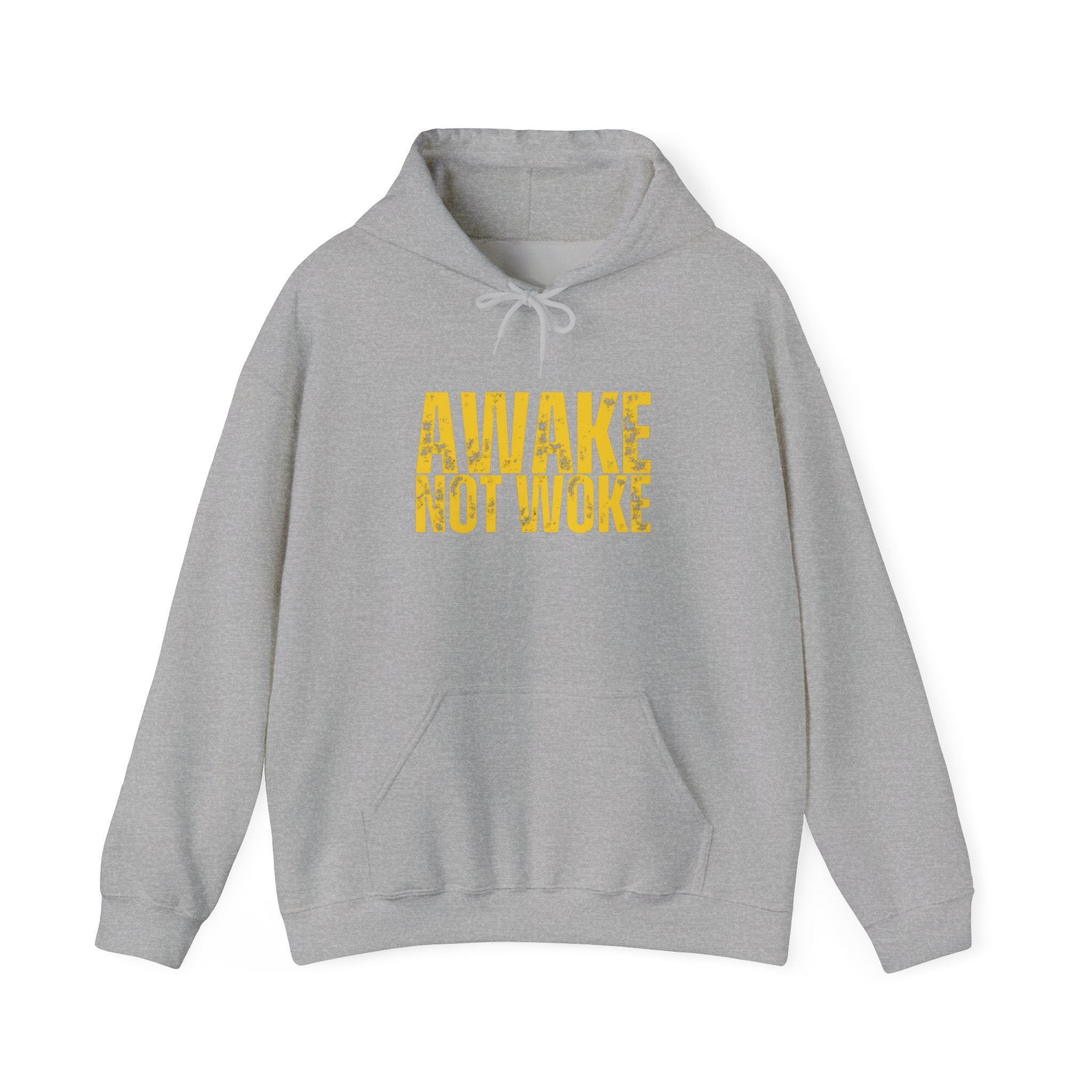 Unisex Heavy Blend™ Hooded Sweatshirt--"Awake Not Woke"