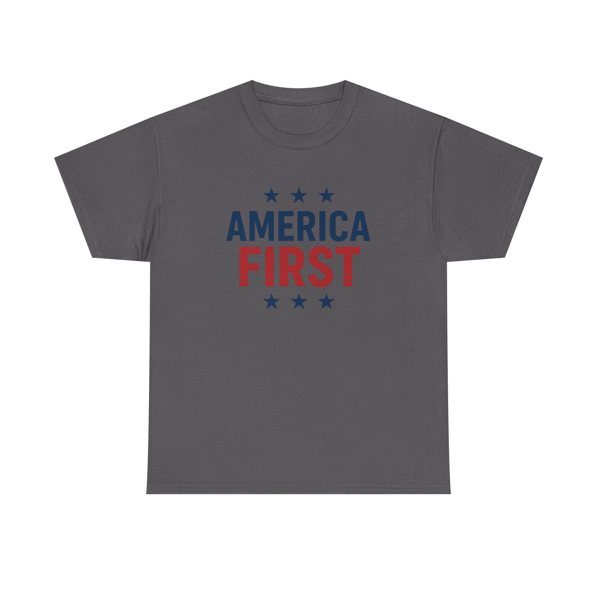 T-Shirt — "America First" Patriotic Graphic Tee