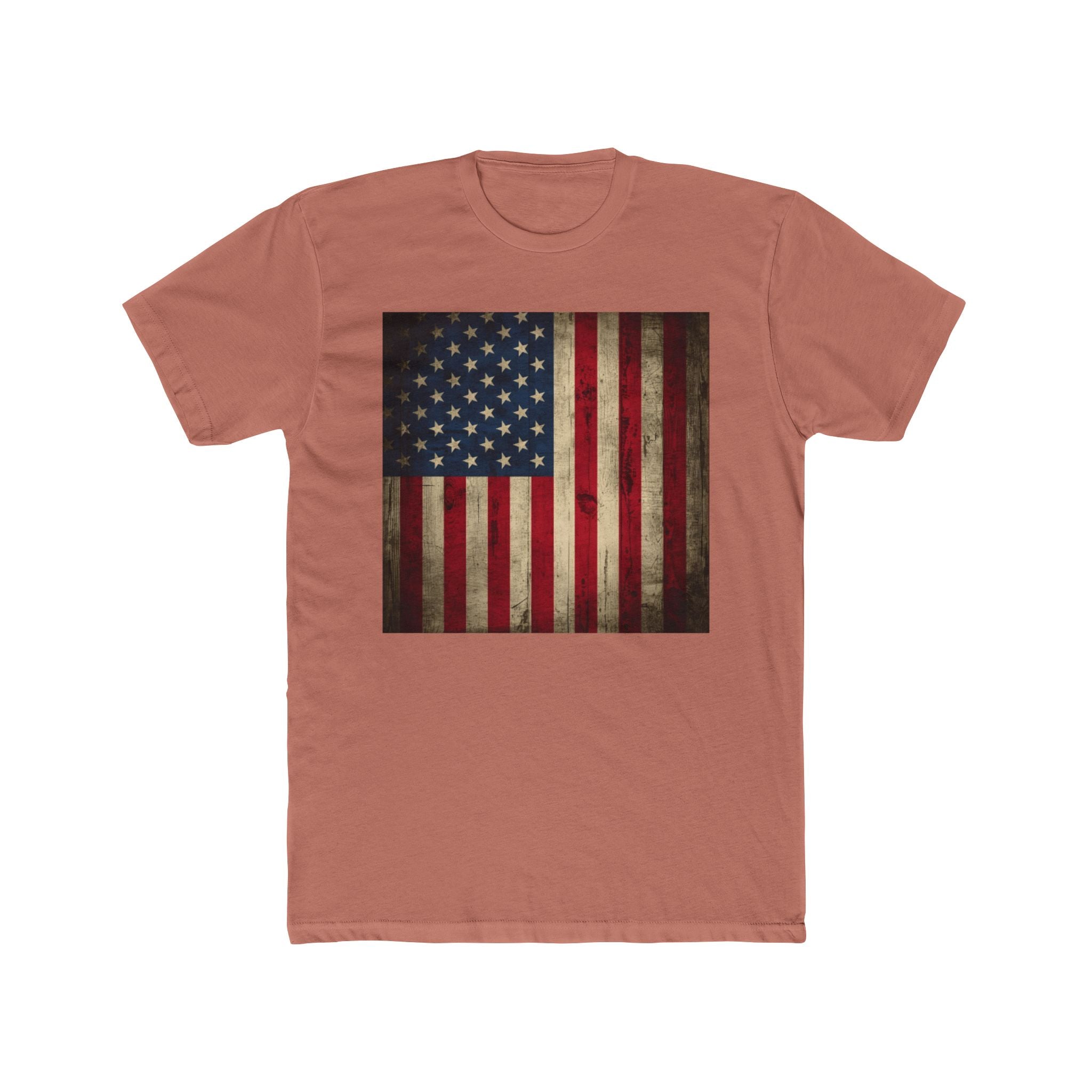 Vintage American Flag T-Shirt — Distressed USA Graphic Tee