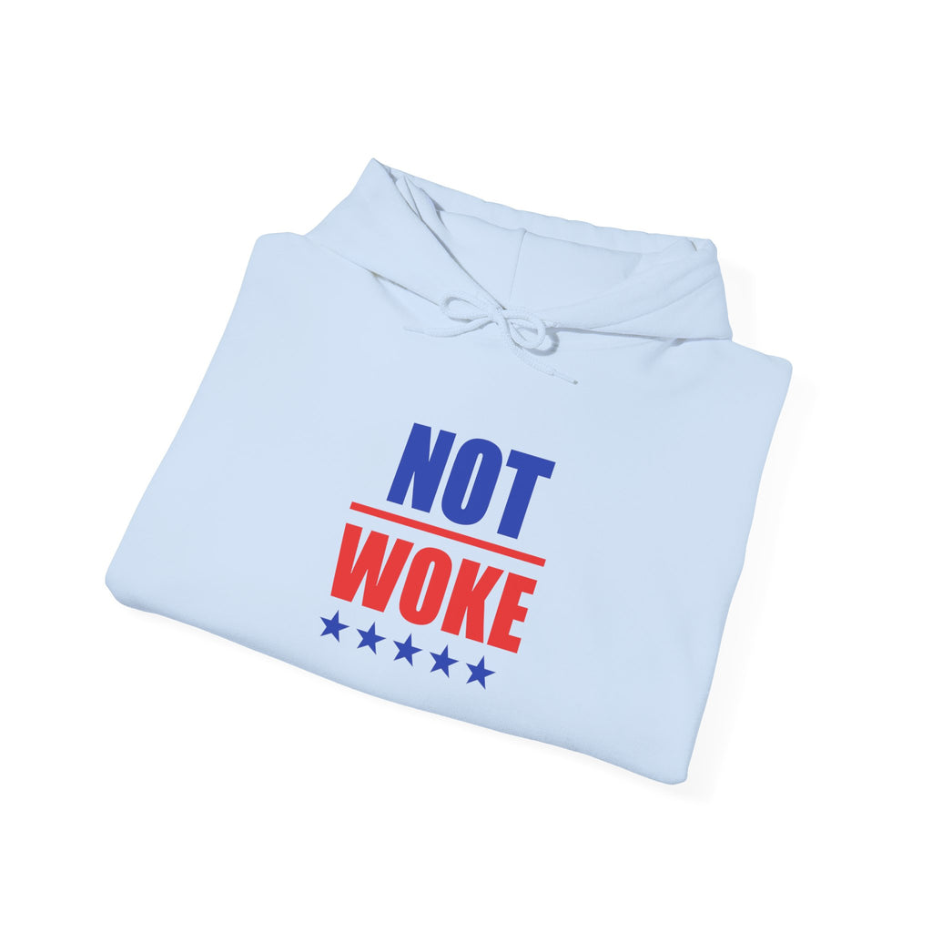 Unisex "Not Woke" Hoodie with Stars