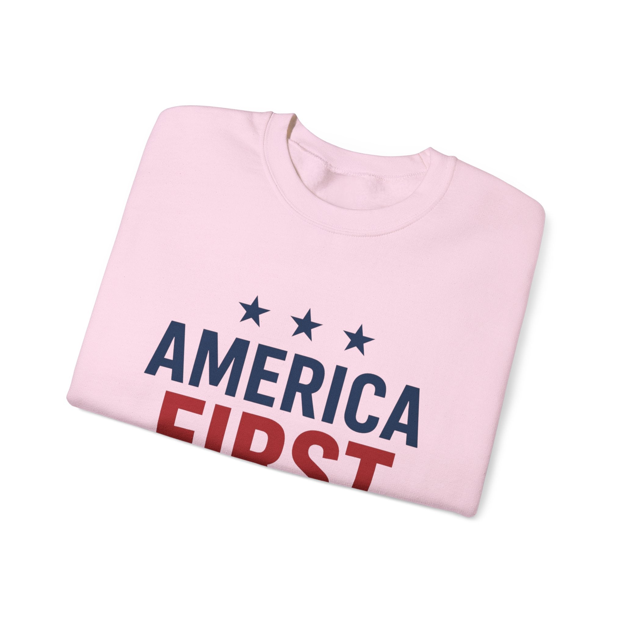 America First Sweatshirt — Patriotic Crewneck Pullover