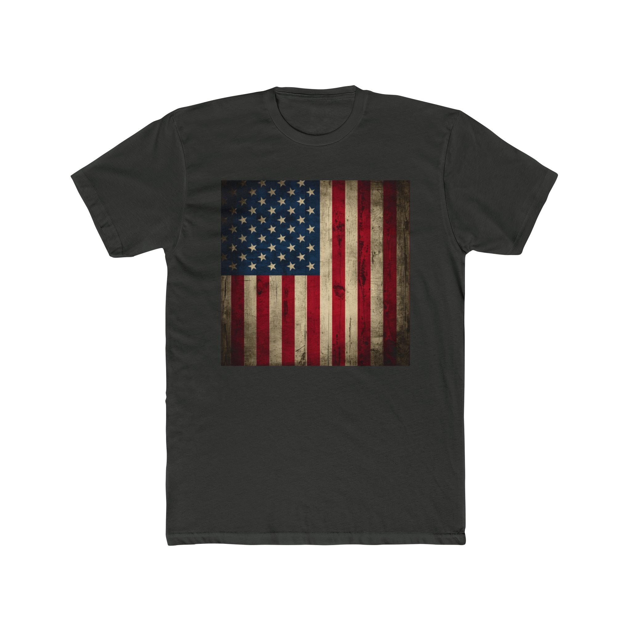 Vintage American Flag T-Shirt — Distressed USA Graphic Tee
