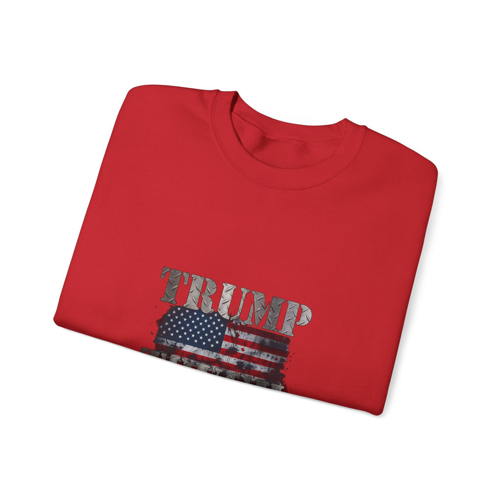 Patriotic 'TRUMP TOUCH' Sweatshirt – Distressed American Flag Crewneck