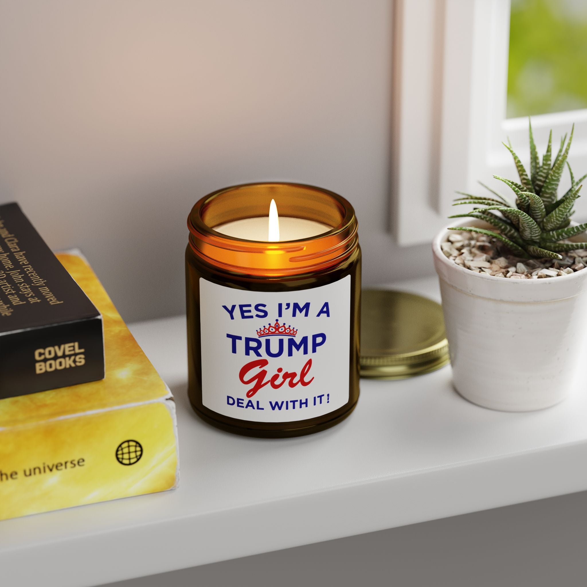 Trump Girl Scented Candle — Coconut Apricot Wax (4oz or 9oz)