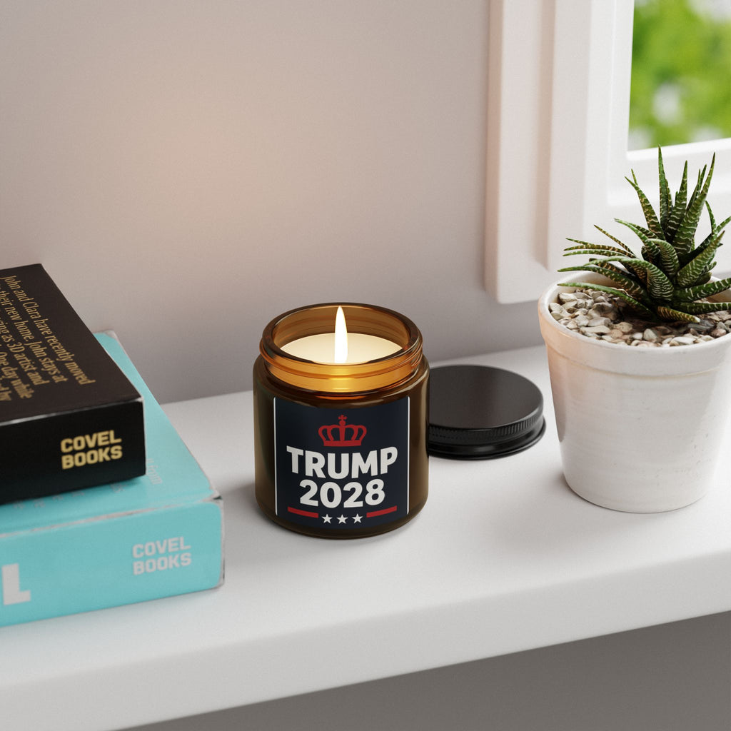 Political Campaign Candle — 2028 Election Amber Soy Candle
