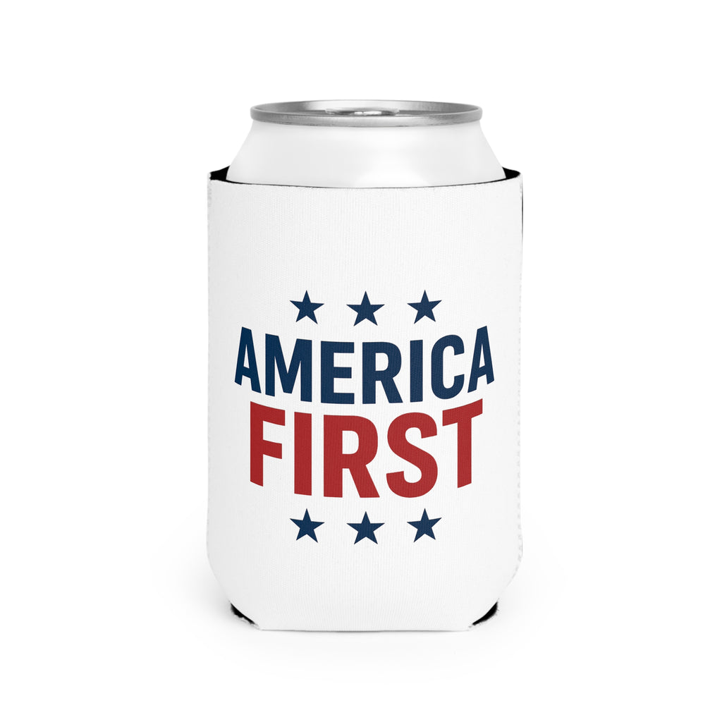 Can Cooler — "America First" Patriotic Beer Sleeve