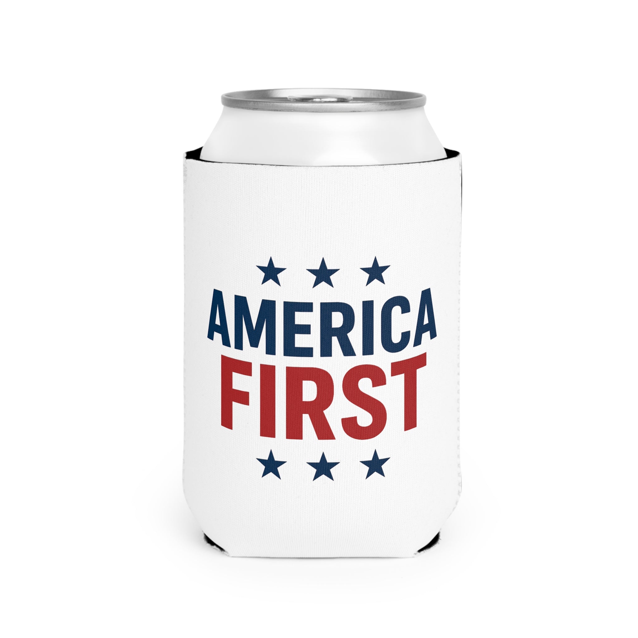 Can Cooler — "America First" Patriotic Beer Sleeve