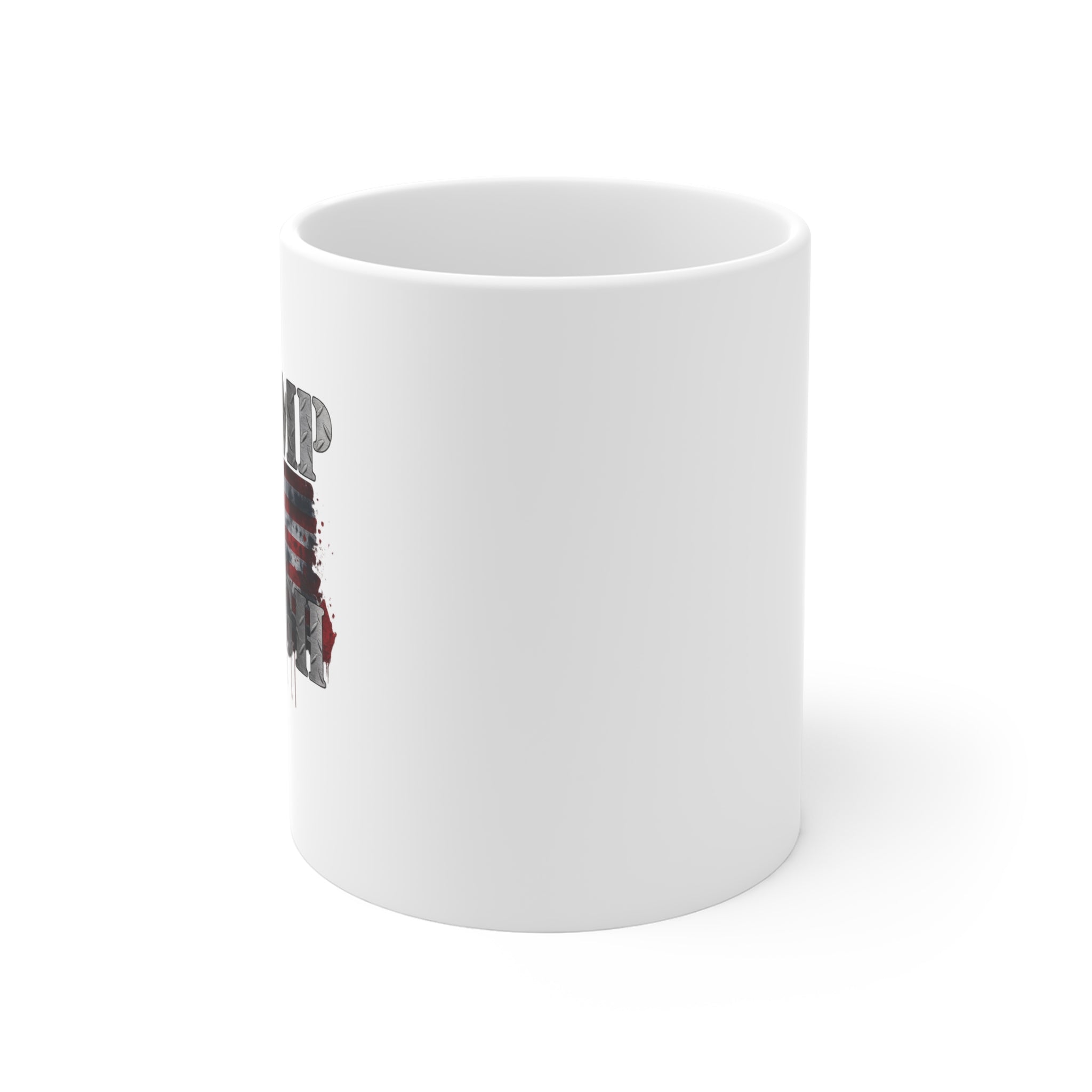 11oz Mug — 'Tough' Distressed American Flag Political Coffee Cup