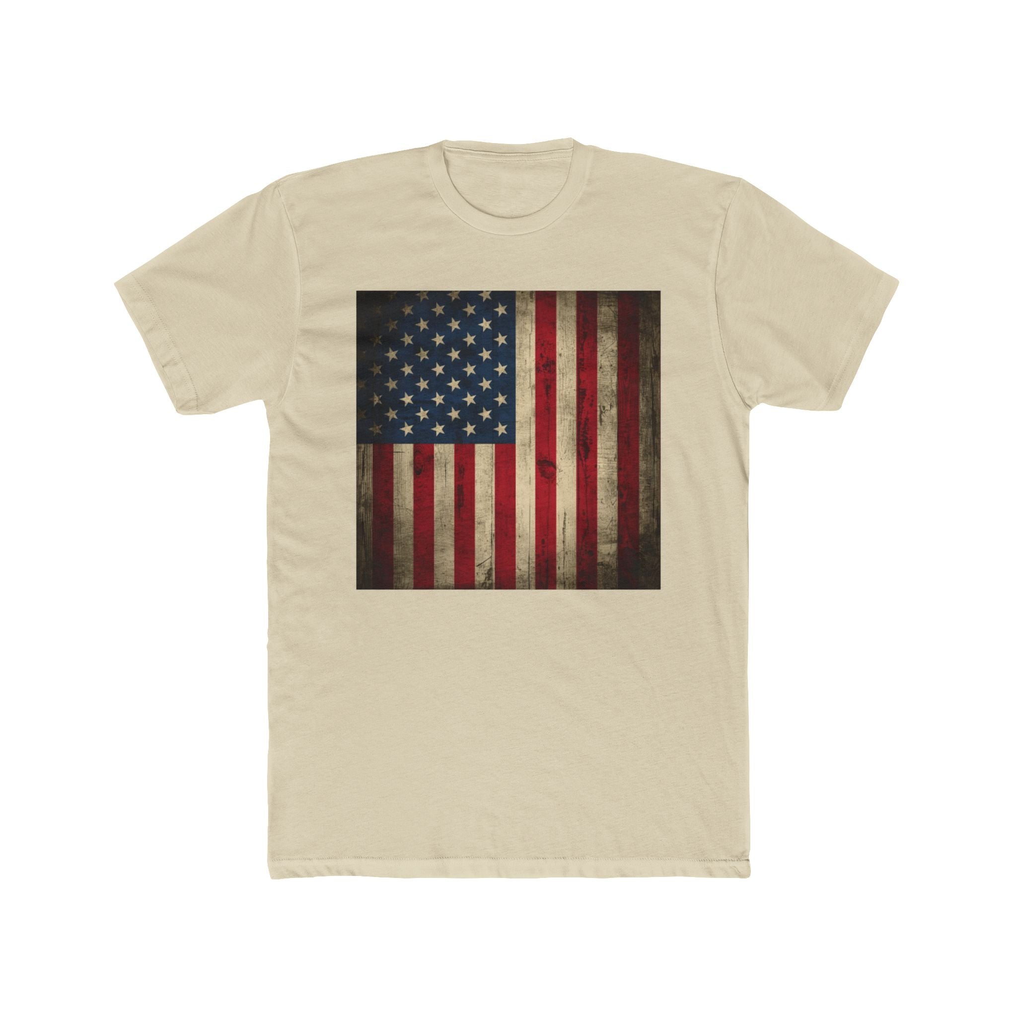 Vintage American Flag T-Shirt — Distressed USA Graphic Tee