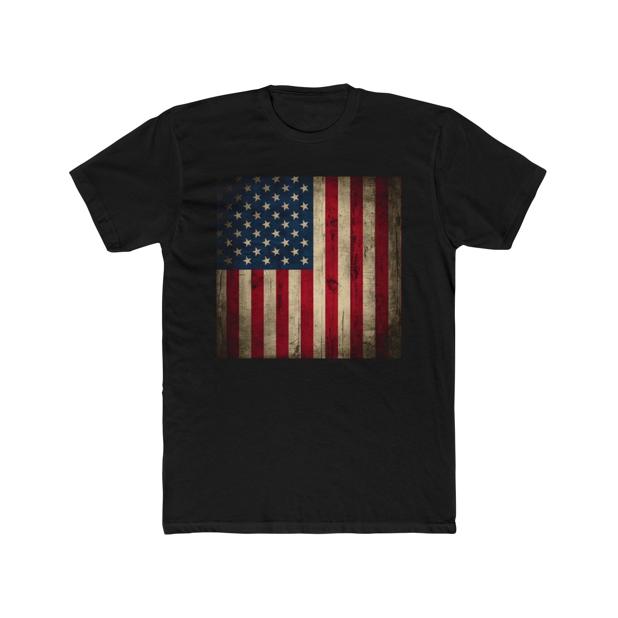Vintage American Flag T-Shirt — Distressed USA Graphic Tee