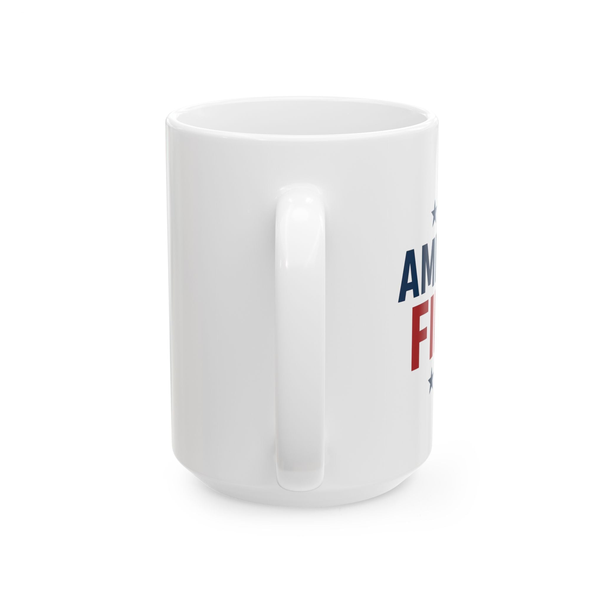 Patriotic 'America First' Ceramic Mug – 11oz & 15oz