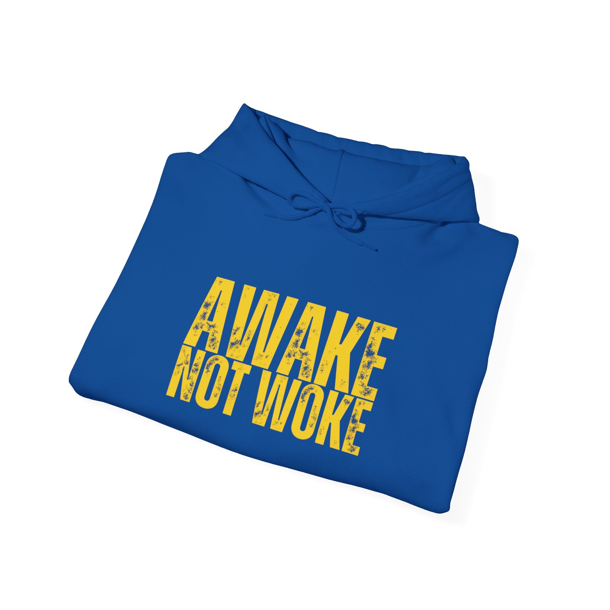 Unisex Heavy Blend™ Hooded Sweatshirt--"Awake Not Woke"