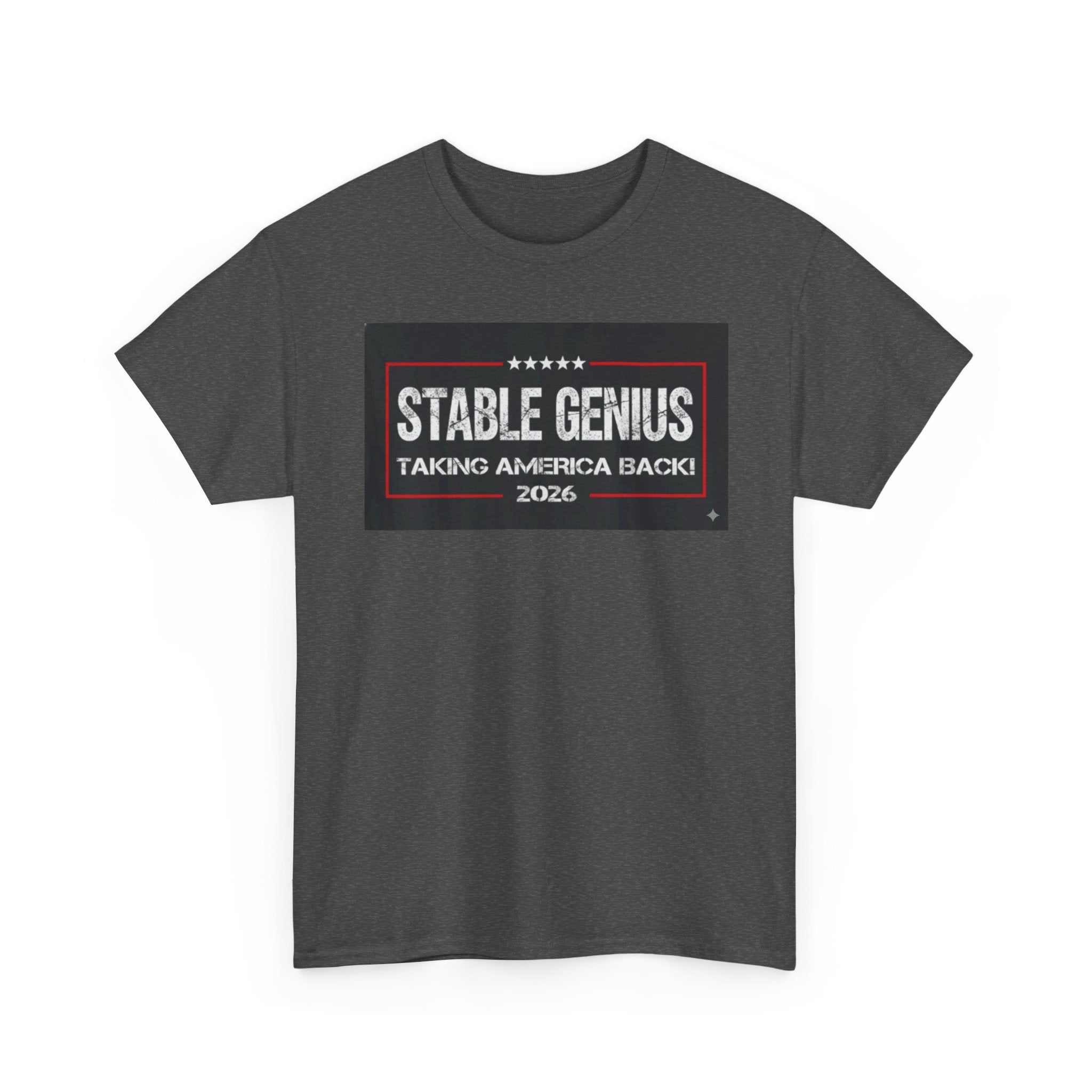 Unisex Heavy Cotton Tee--"Stable Genius: Taking America Back"