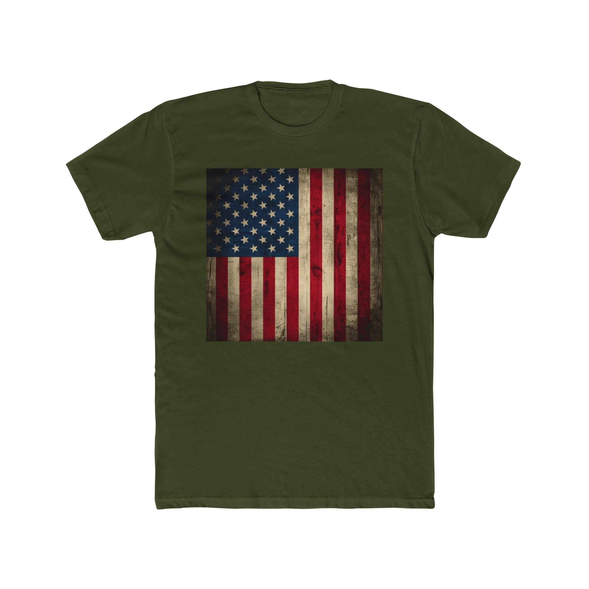 Vintage American Flag T-Shirt — Distressed USA Graphic Tee