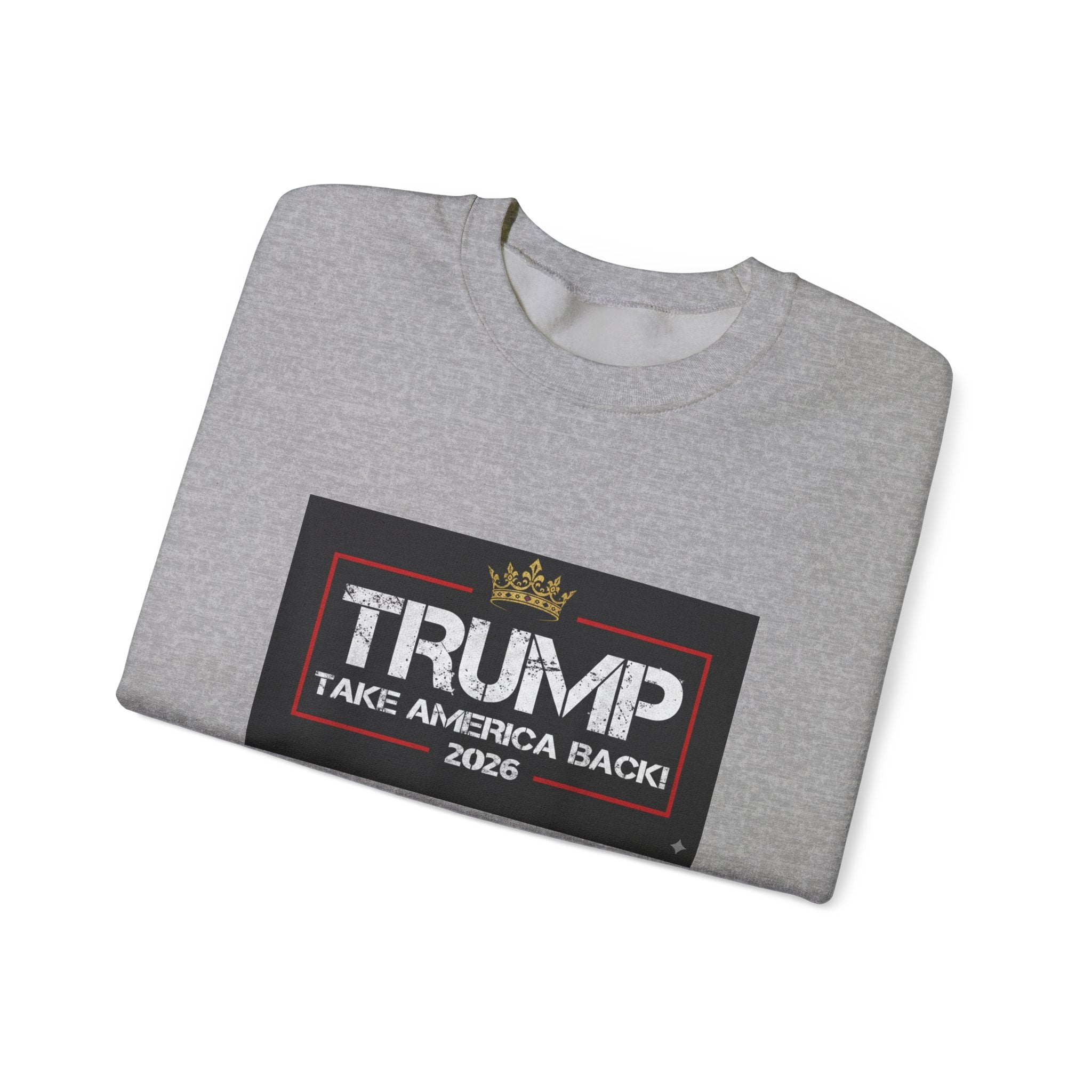 Crewneck Sweatshirt — "TAKE AMERICA BACK" 2028 Political Graphic