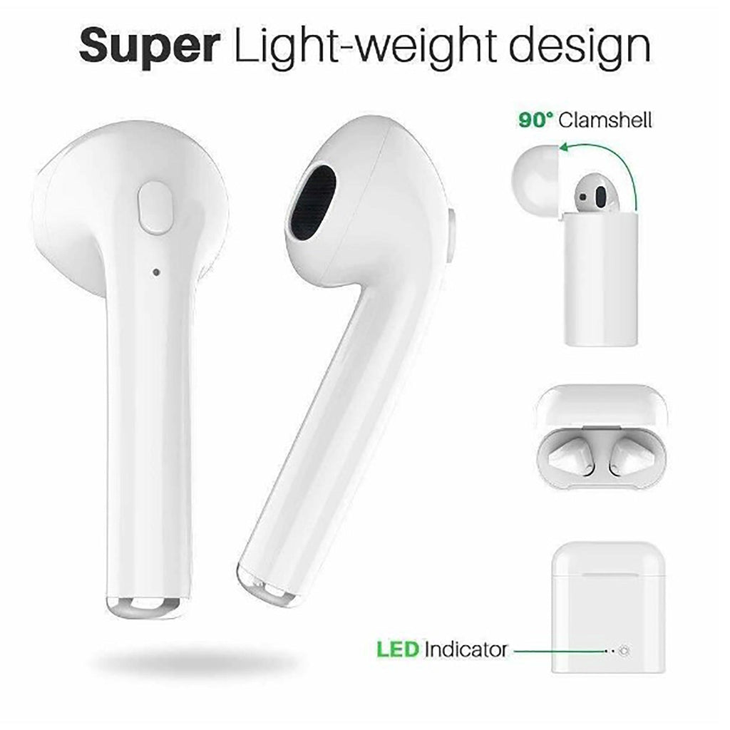 i7S Noise-Cancelling Bluetooth v5.0 Earbuds - Naved Products