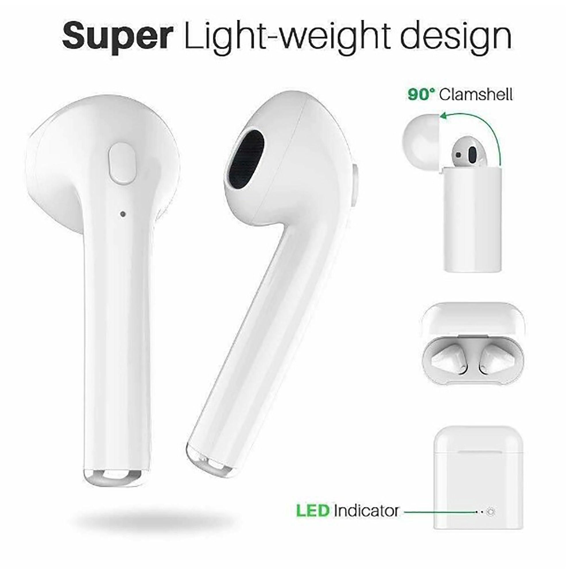 i7S Noise-Cancelling Bluetooth v5.0 Earbuds - Naved Products