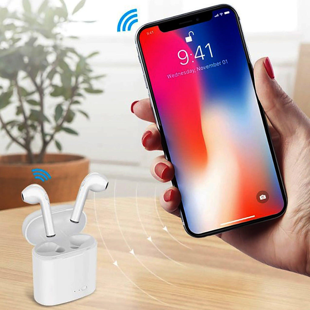 i7S Noise-Cancelling Bluetooth v5.0 Earbuds - Naved Products