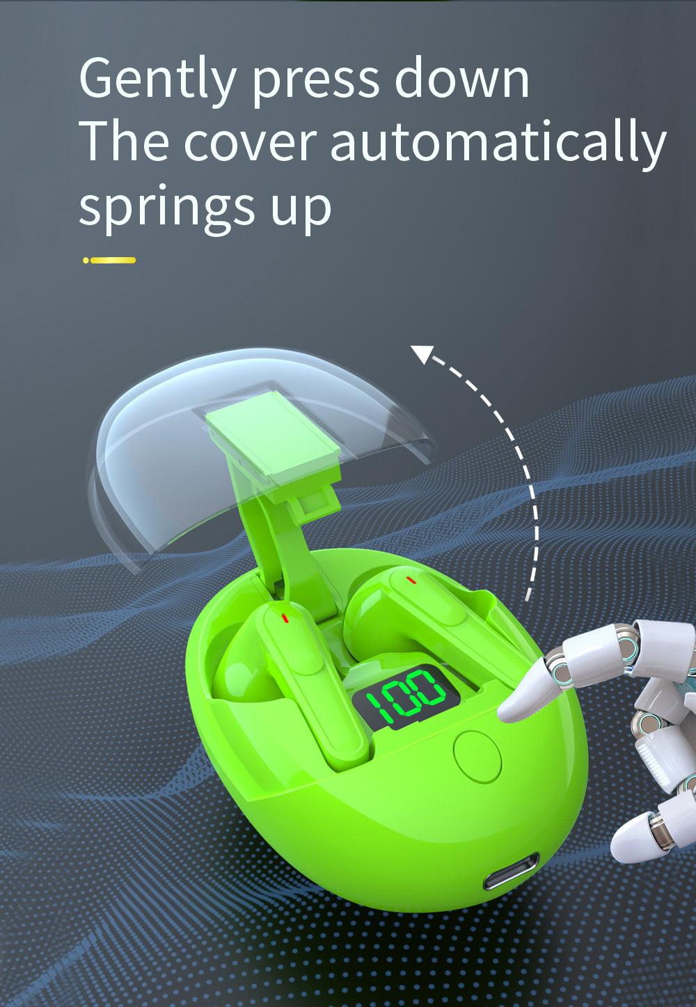 New Pop-up Cover Design Pro One TWS Bluetooth V5.3 Bass, Wireless, Earbuds - Naved Products