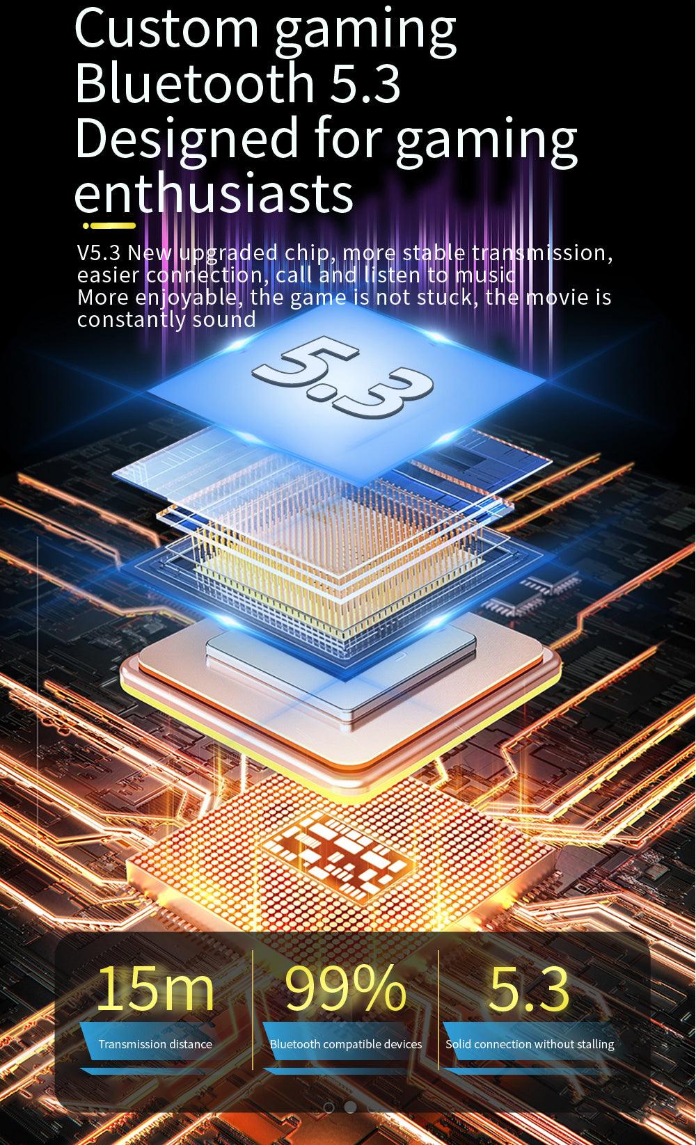 New Pop-up Cover Design Pro One TWS Bluetooth V5.3 Bass, Wireless, Earbuds - Naved Products